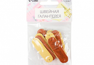 Нашивки "Hand made" 4,5х1,3см